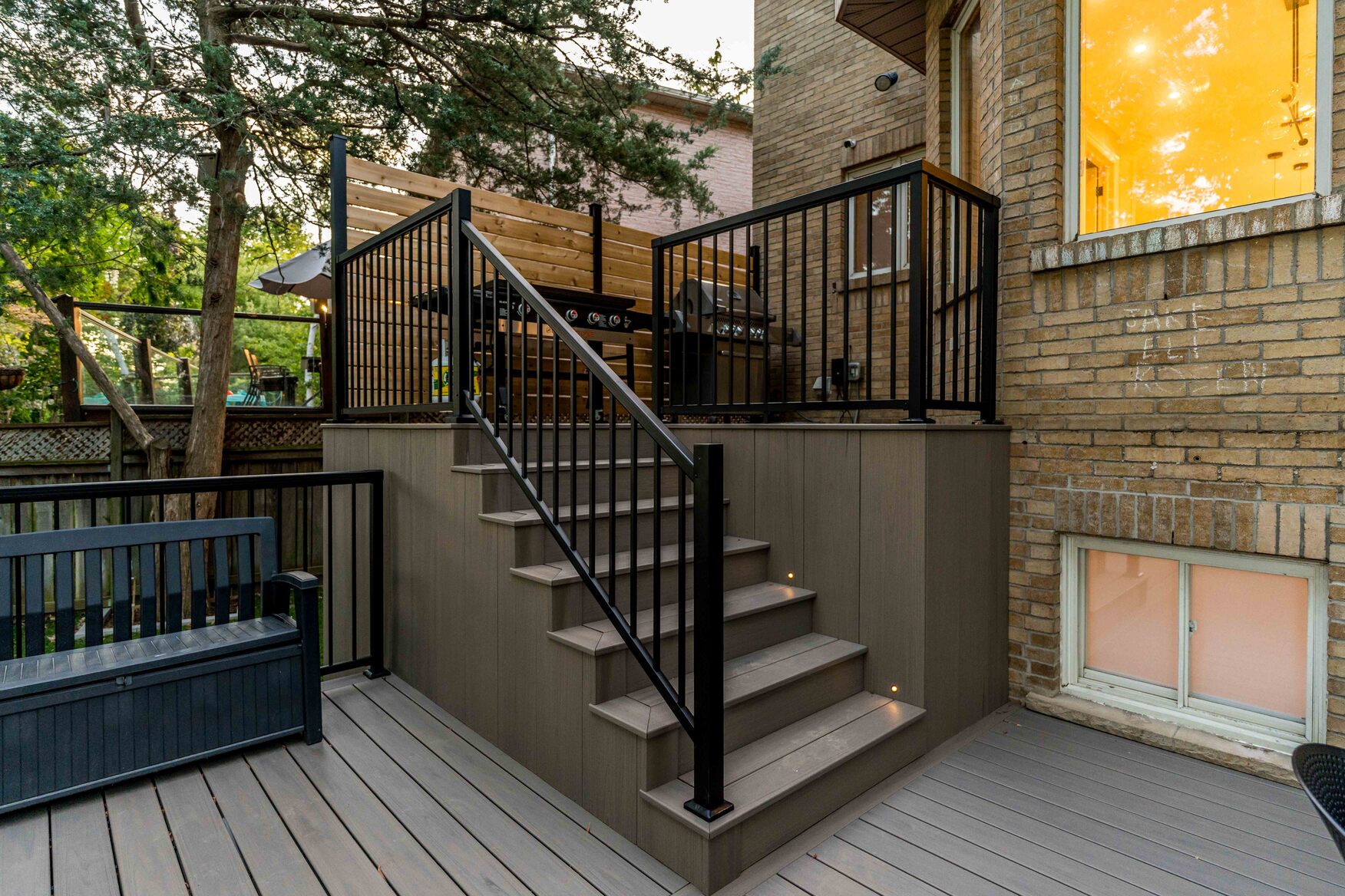 Composite Deck with staircase